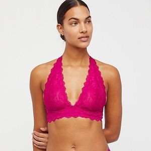 Free People Galloon Halter Lace Bralette